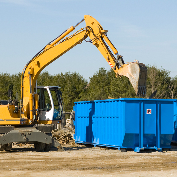 how many times can i have a residential dumpster rental emptied in Hartfield Virginia